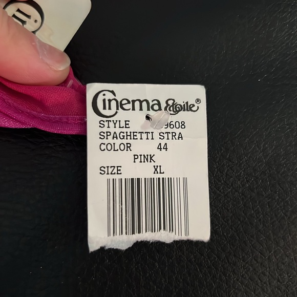 Cinema Etoile Chemise - XL - NWT - Stunning Shimmery Pink - Picture 7 of 7